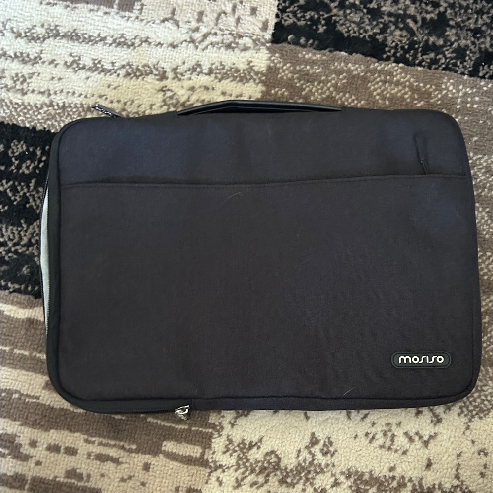 Monsro Sleek Black Laptop Bag